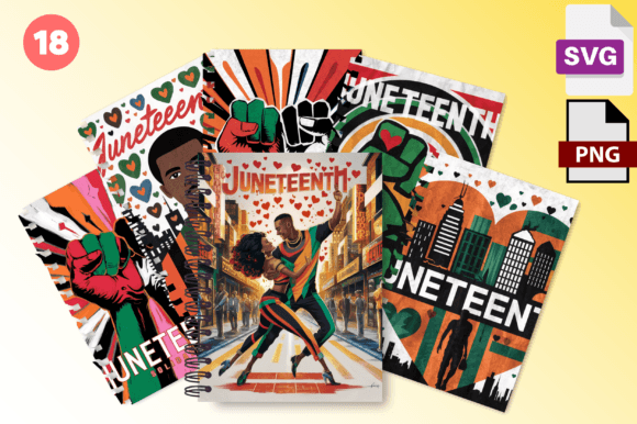 Download Juneteenth Graphics Set Celebrate Color - Premium Resources
