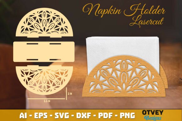 Download Mandala Napkin Holder Lasercut - Lasercut Collection