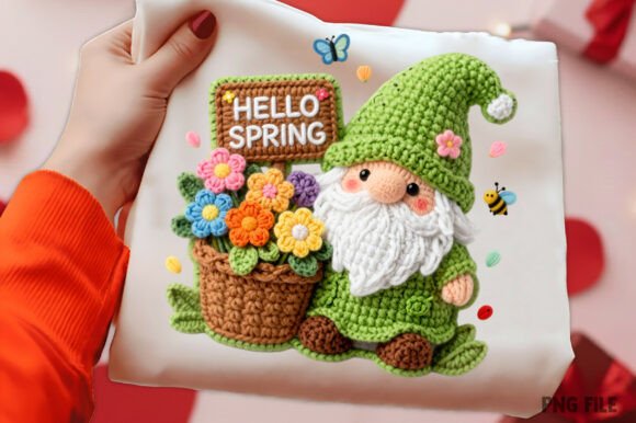 Download Yarn Crochet Spring Gnome PNG - Spring gnome png Collection