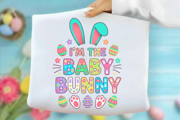 Download I’m the Baby Bunny Funny Easter Png - Premium Resources